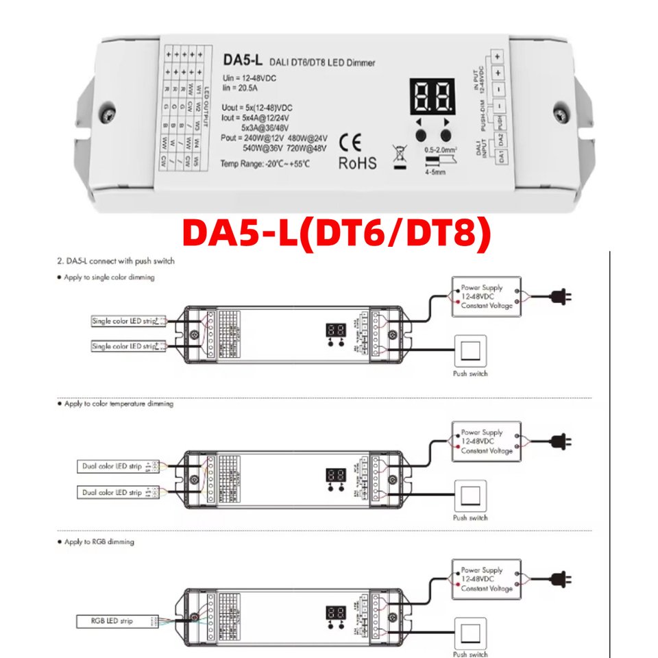 

СAGE LU MEI регулятор света DA5-L 5-канальный