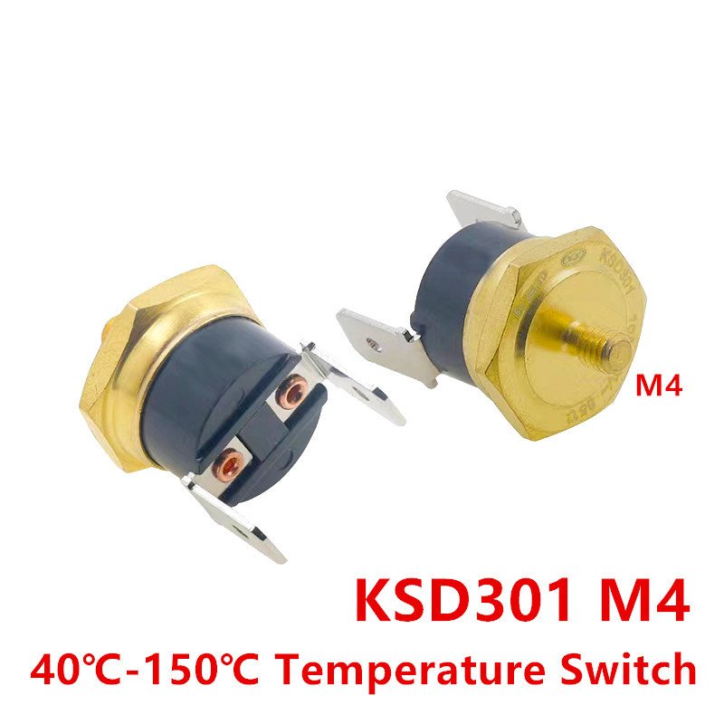 

Медный биметаллический термостат KSD301 M4 40-150°C 10A 250V нормально закрытый