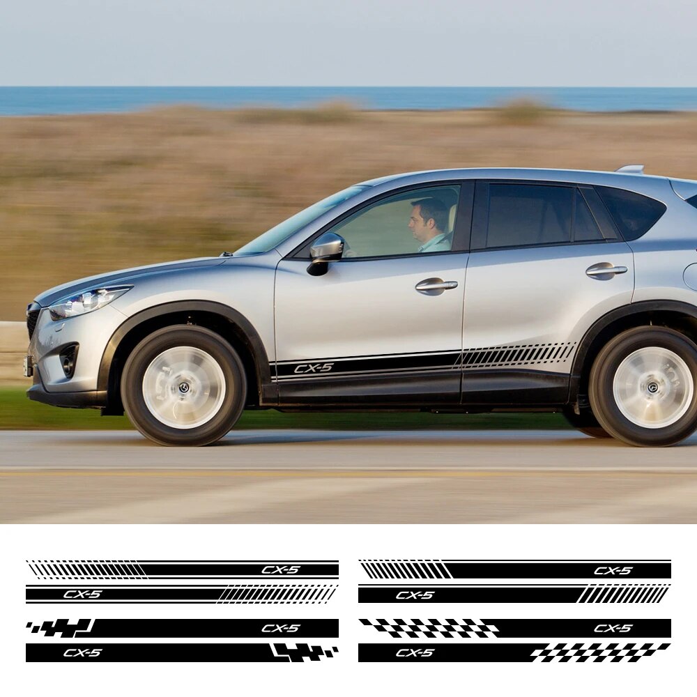 

2 шт., наклейки на автомобильные двери для Mazda CX-5 KF KE