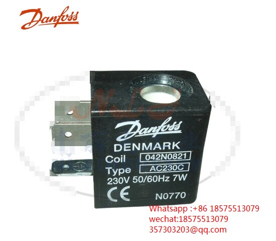 

Для катушки соленоидного клапана Danfoss 042N0821 042N0823 042N0824 042N0845 042N0843 042N0840 24 в 50-60 Гц 7 Вт, подходящая вилка