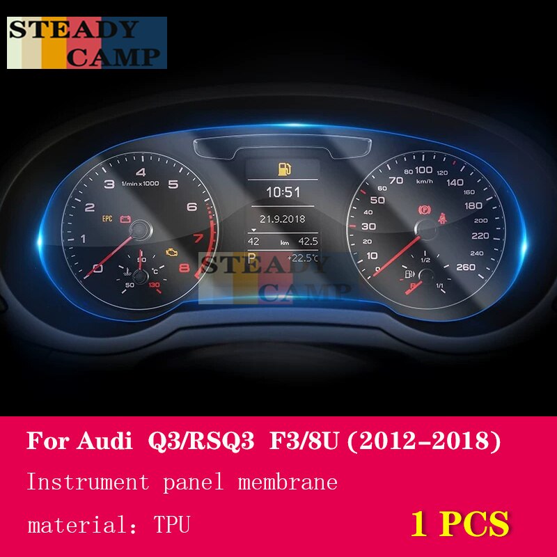 

Для Audi Q3 F3 G2B 2012-2022Car внутренняя центральная консоль прозрачная фотопленка с защитой от царапин аксессуары для ремонта