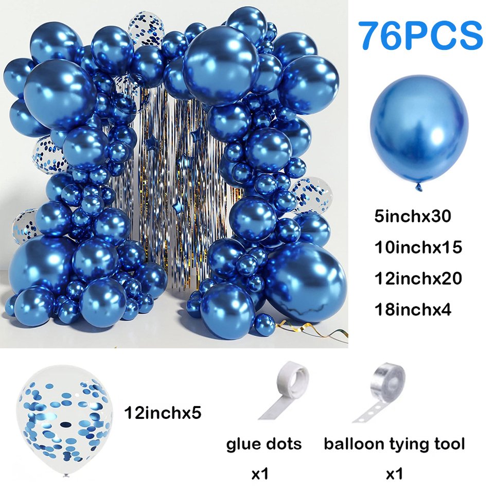 

Металлические синие шары Globos