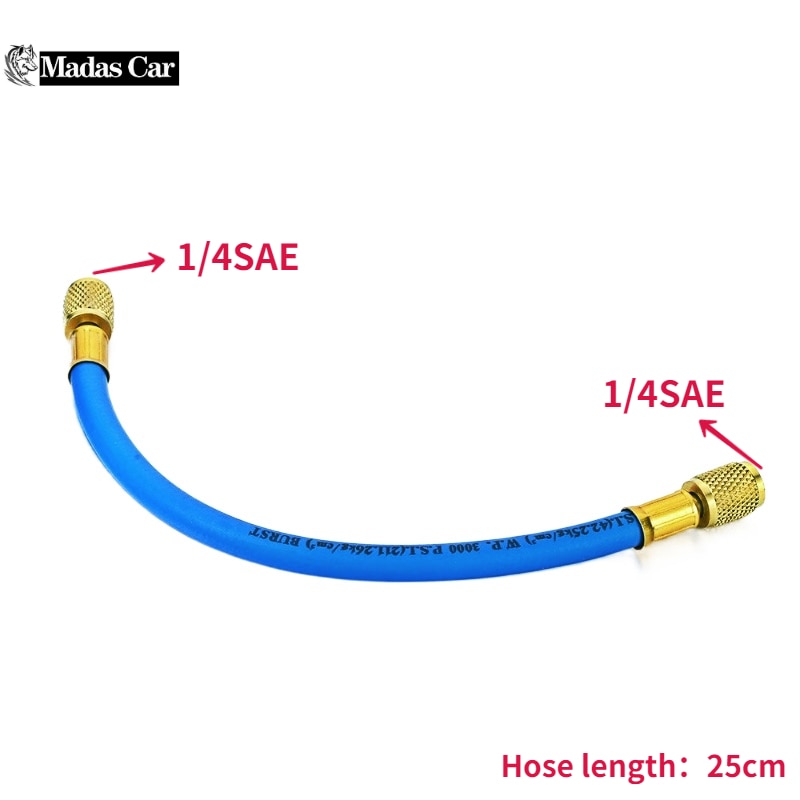 

1/4 "SAE AC R12 R22 зарядные шланги трубка хладагента кондиционер хладагент кондиционер 12 В для Mazda 3 2005