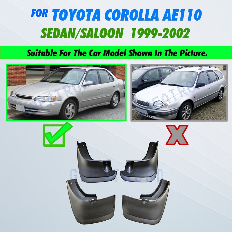 

Передние и задние брызговики для Toyota Corolla AE110 1999 2000 2001 2002, брызговики