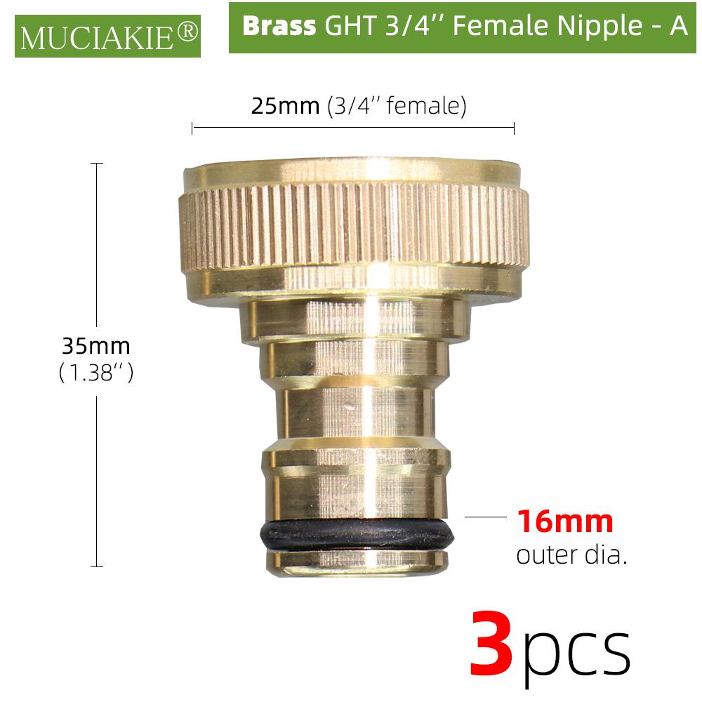 

Латунные соединители для садового шланга MUCIAKIE 3/4''