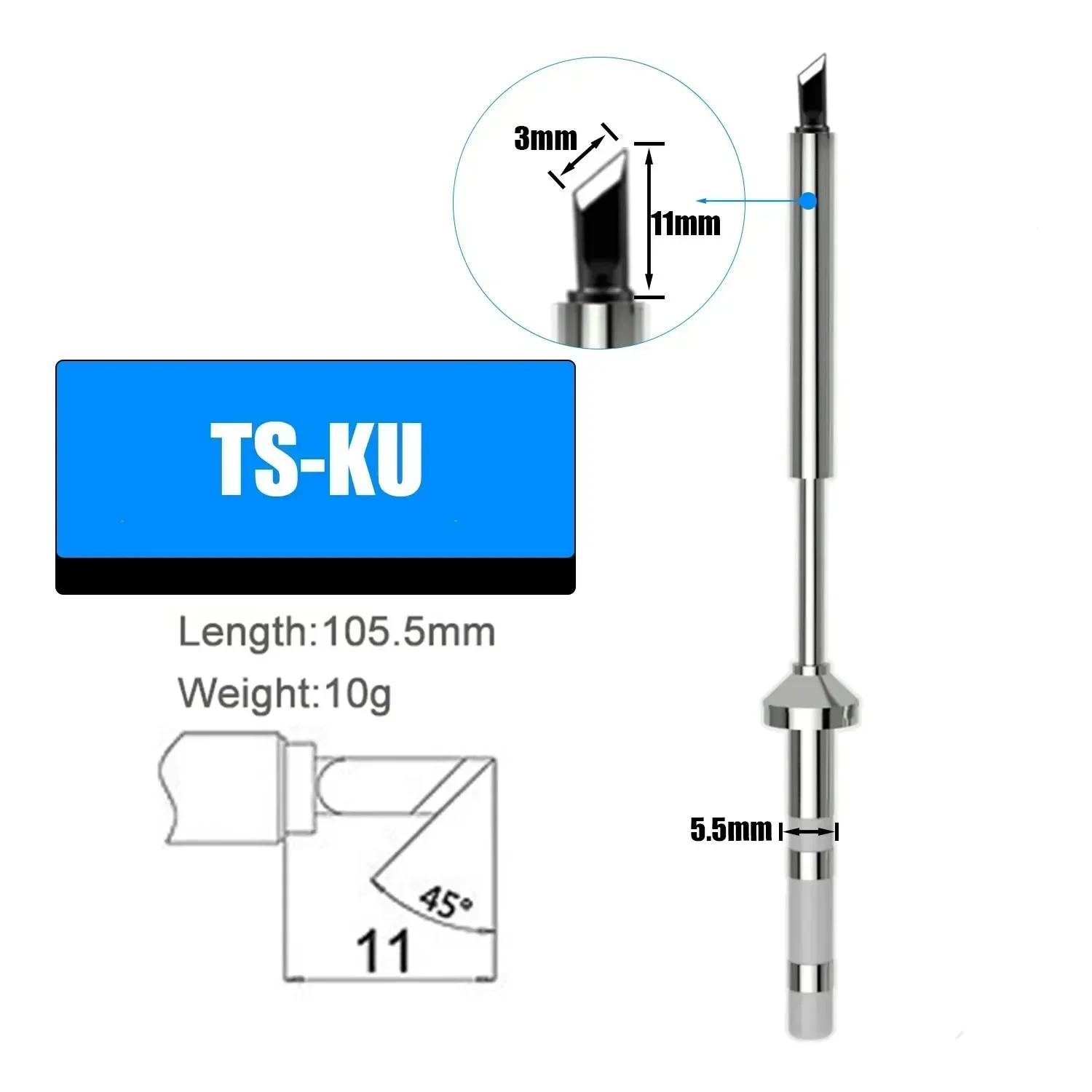 

Паяльная головка TS100 TS101 черная Pinecil V2