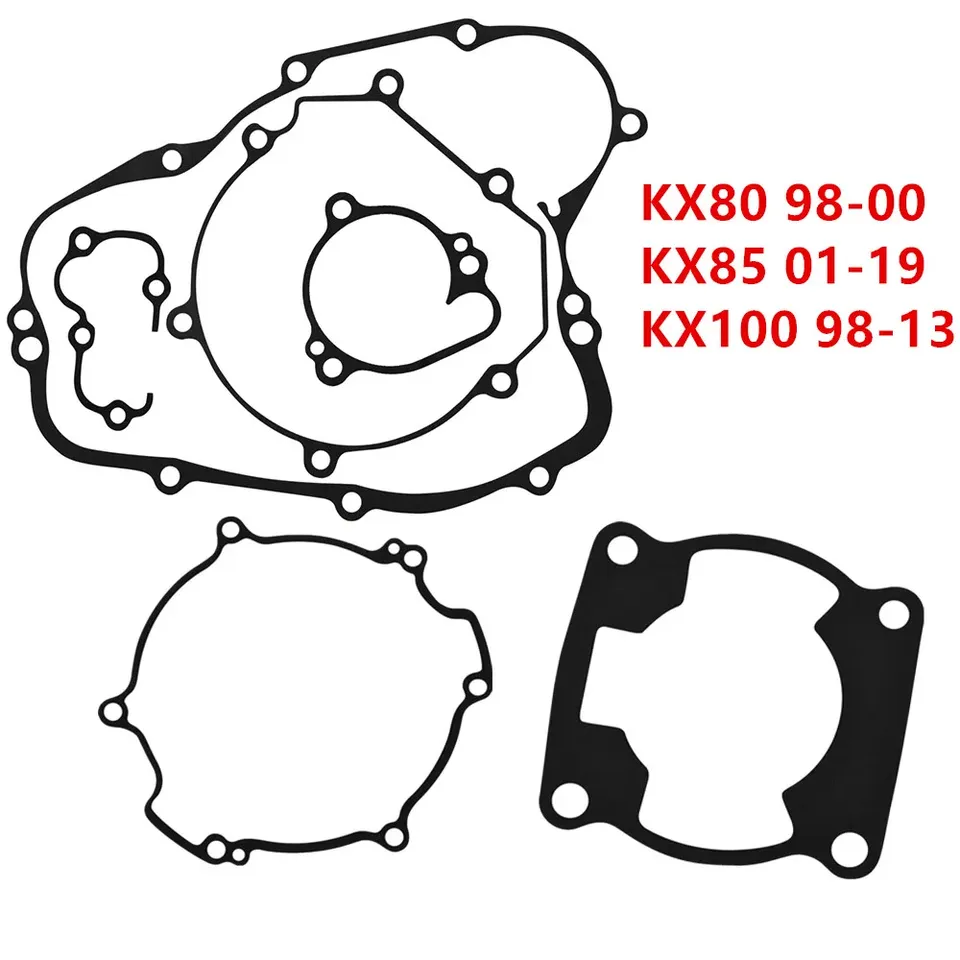 

Комплекты прокладок крышки двигателя картера мотоцикла для Kawasaki KX80 1998-2000 KX85 2001-2019 KX100 98-13