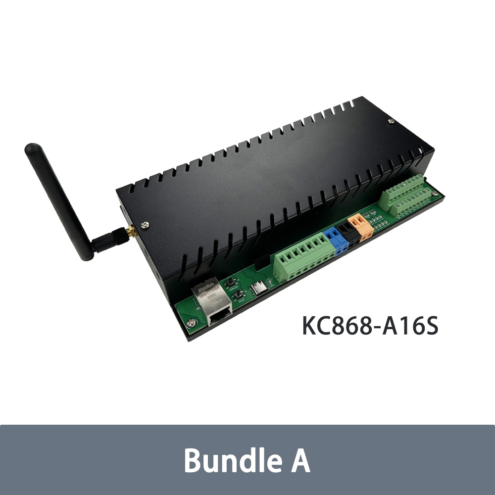 

KC868-A16S RJ45 Wi-Fi Switch 16CH ESP32 Релейная плата MQTT TCP Web HTTP ESPhome Home Assistant Tasmota Arduino IDE IIC 2G/4G Модуль