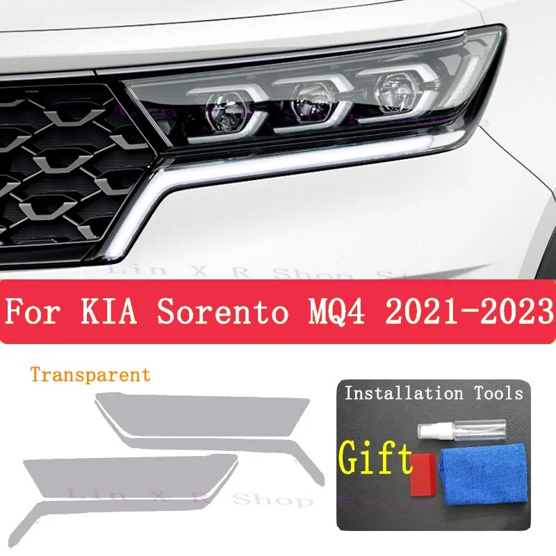 

Для внешней фары автомобиля KIA Sorento MQ4 2021-2023, защита от царапин, ТИНТ передней фары, аксессуары, наклейка