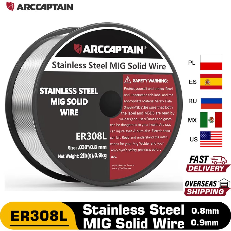 

ARCCAPTAIN Проволока MIG ER308L нержавеющая сталь 0,030 диаметр 2 фунта