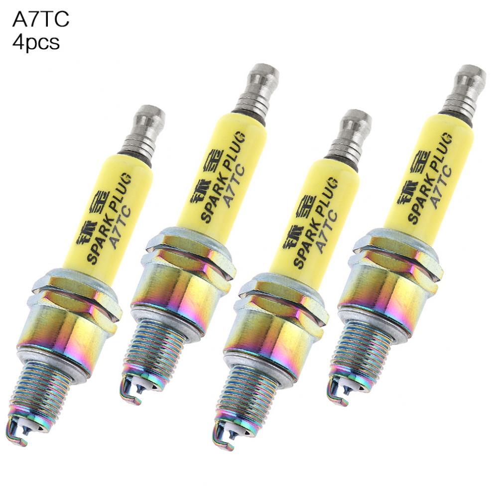 

4 шт. A7TC мотоциклетные иридиевые сопла свечи зажигания ATRTC CR6HSA CR7HSA CR7HGP подходят для GY6125 педали мотоцикла/горизонтального типа 110
