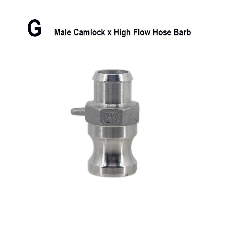 

Camlock фитинги из нержавеющей стали Brew Shark 1/2 дюйма