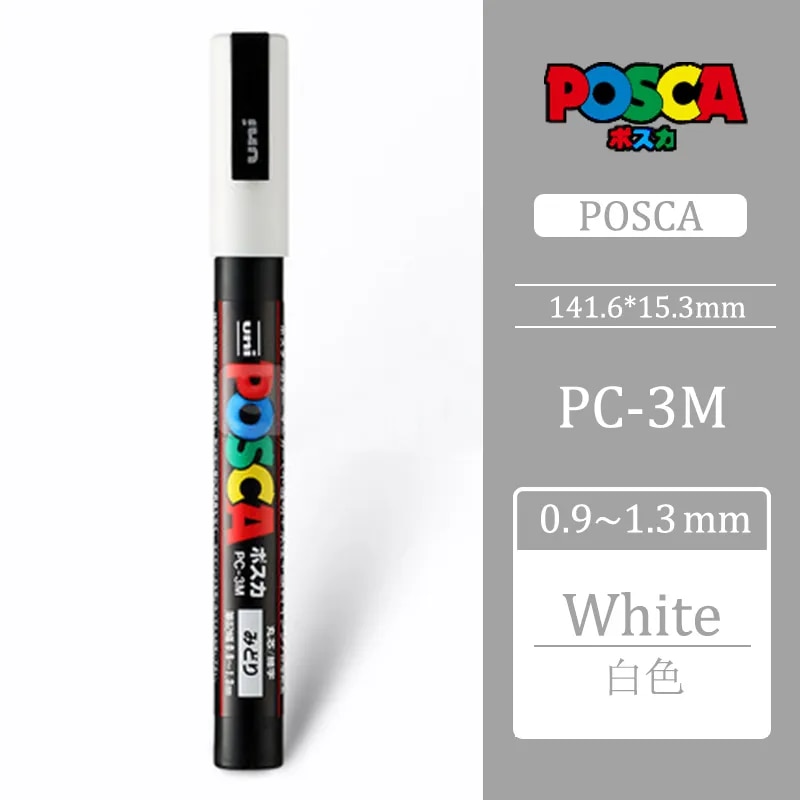 

Uni Posca PC-3M масляные маркеры 17 цветов