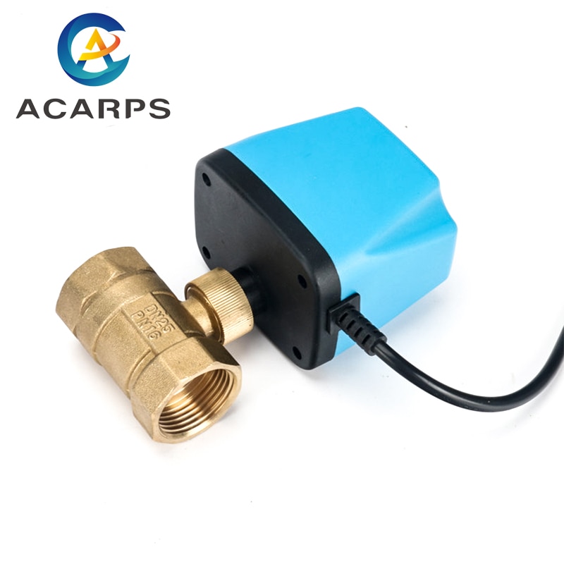 

Электрический шаровой кран Acarps латунный 1/2"-2" AC220V DC12V DC24V