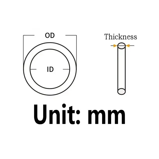 

Thickness1.8mm CS Red VMQ silicon Rubber O-rings Seals Gasket Washer temperature resistant Waterproof soft silicone ring