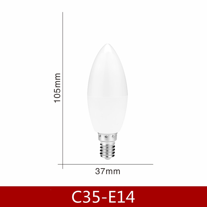 

Светодиодные лампы-свечи GOT LIANG 5Вт/7Вт E14/E27 220-240В