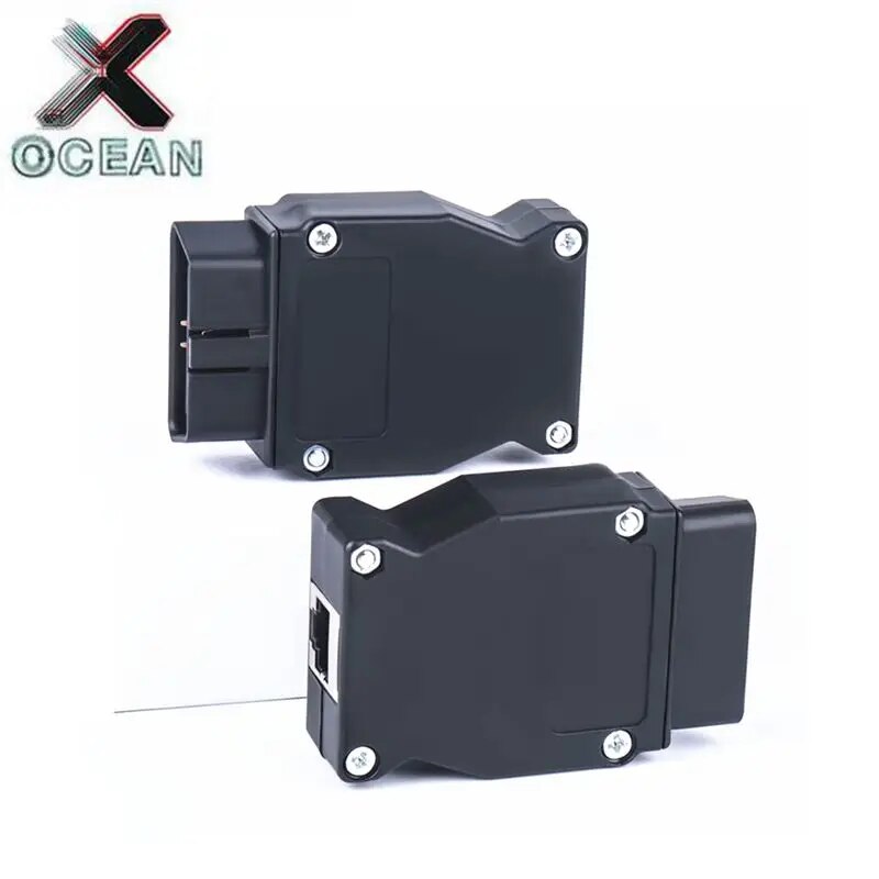 

16-контактный адаптер OBD OBDII для BMW ENET Ethernet к OBD2 16-контактный разъем для интерфейса автомобилей BMW Подходит для кабеля BMW OBD2