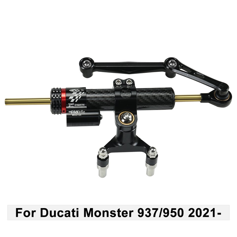 

Кронштейн демпфера для Ducati Monster 937 Monster 950 2021 2022 2023 2024, комплект монтажных кронштейнов стабилизатора рулевого управления мотоцикла