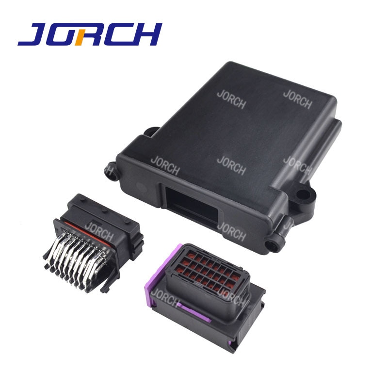 

Пластиковый корпус ЭБУ Jorch Jo24-3 черный 24 контакта