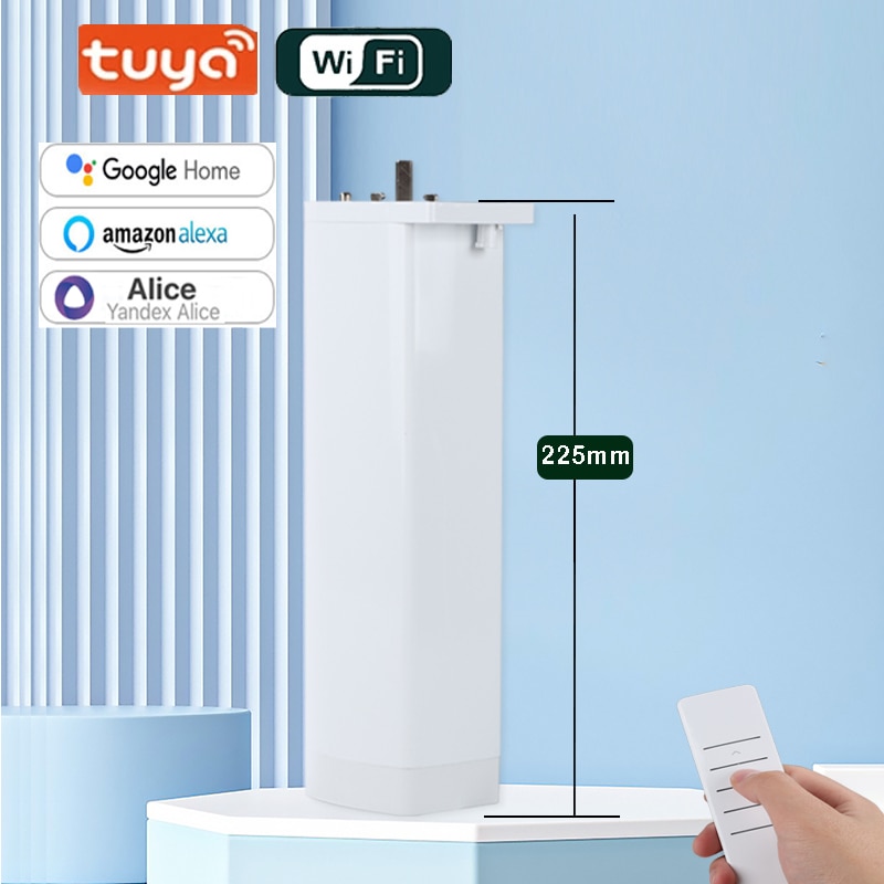 

Новейшее поколение Tuya Wi-Fi, электрический умный мотор для штор, интеллектуальное управление поддержкой Yandex Alice Alexa Google Assistant