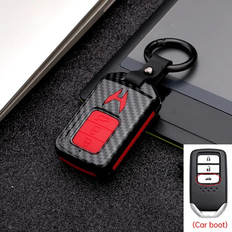 

Чехол-брелок для автомобильного ключа, 2/3/4 кнопки, для Honda Accord Civic, CRV, HRV, Pilot, подходит для free Odyssey Vezel 2018-2022, аксессуары