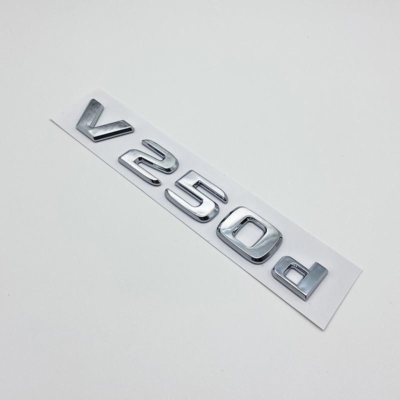 

3D буквы V250d V300d NIGHT EDITION ABS эмблема для Mercedes Benz V Class W447 значок на крыло автомобиля багажник именная табличка логотип наклейка