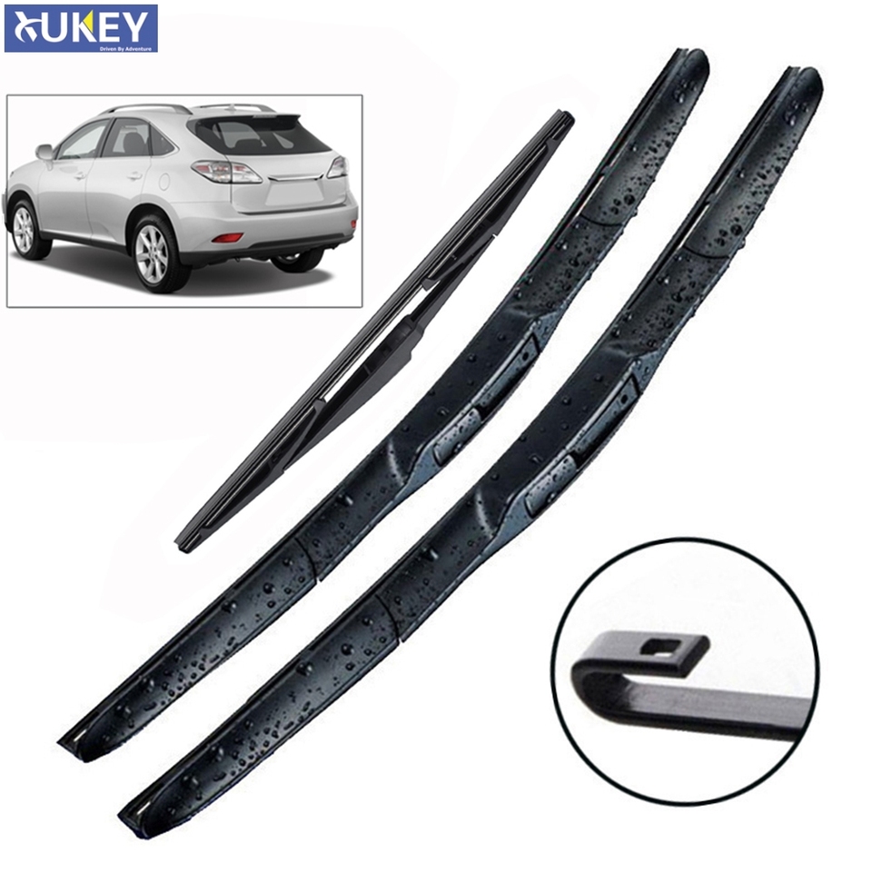 

Xukey, комплект из 3 щеток переднего и заднего стеклоочистителя для Lexus RX450H RX350 RX 450h 350 2015 2014 2013 2012 2011 2010 26 "22" 16"