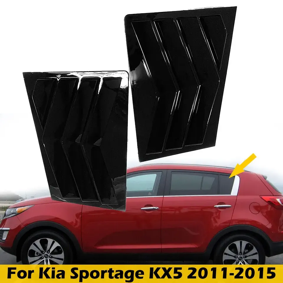

Для Kia Sportage KX5 2011-2015 автомобильная задняя жалюзи, оконная боковая крышка, накладка, наклейка, вентиляционный совок, аксессуары из АБС-пластика из углеродного волокна