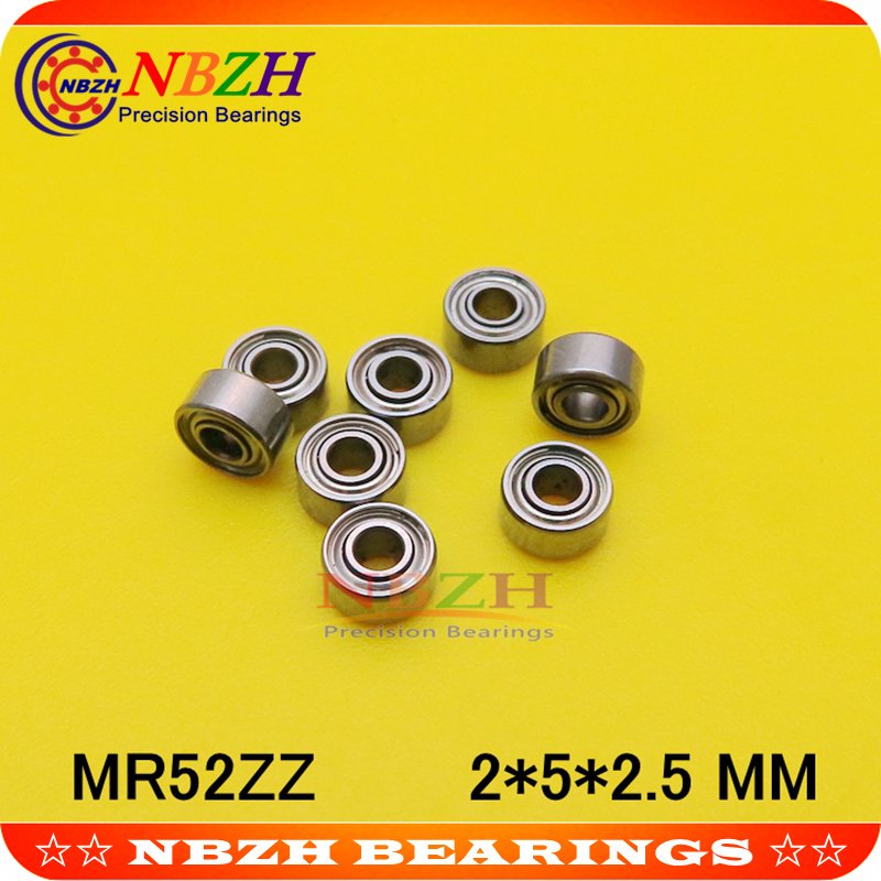 

Подшипник NBZH высокого качества MR52 SM52 Z SMR52ZZ L-520ZZW52 2x5x2. Миниатюрный подшипник из нержавеющей стали толщиной 5 мм, материал 440C