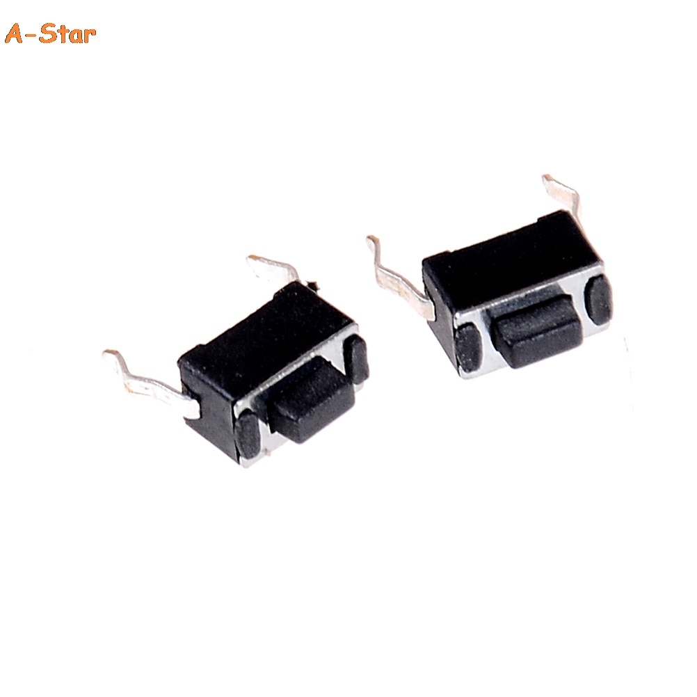 

Тактовые переключатели HUXUAN 30 шт., черные, пластиковые, 3x6x4,3 мм
