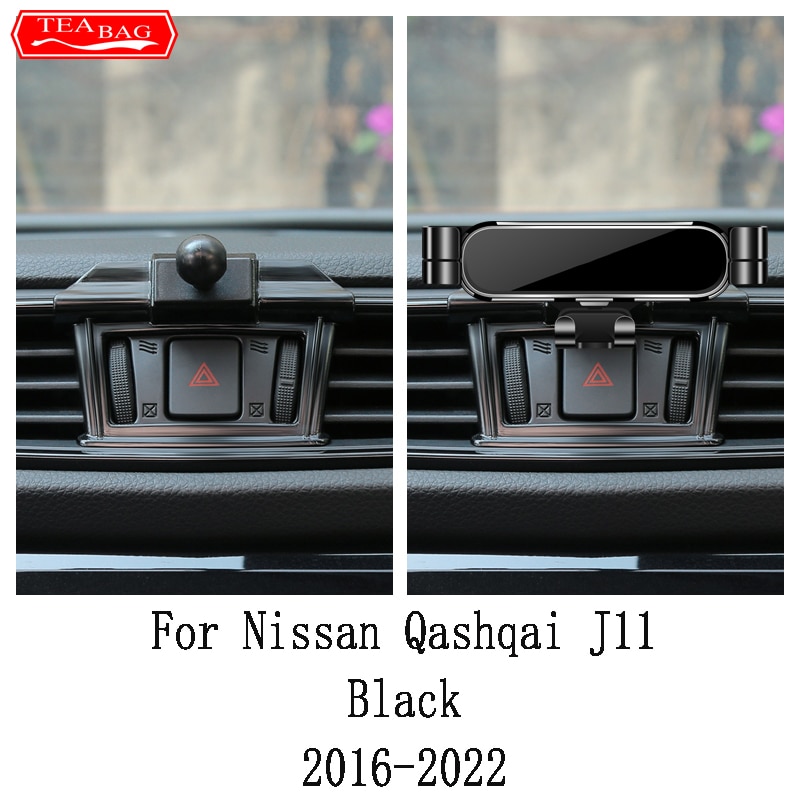 

Автомобильный держатель мобильного телефона для Nissan X-Trail T32 Qashqai J11 2014-2022, вентиляционное отверстие, GPS, гравитационная подставка, специальное крепление, навигационный кронштейн