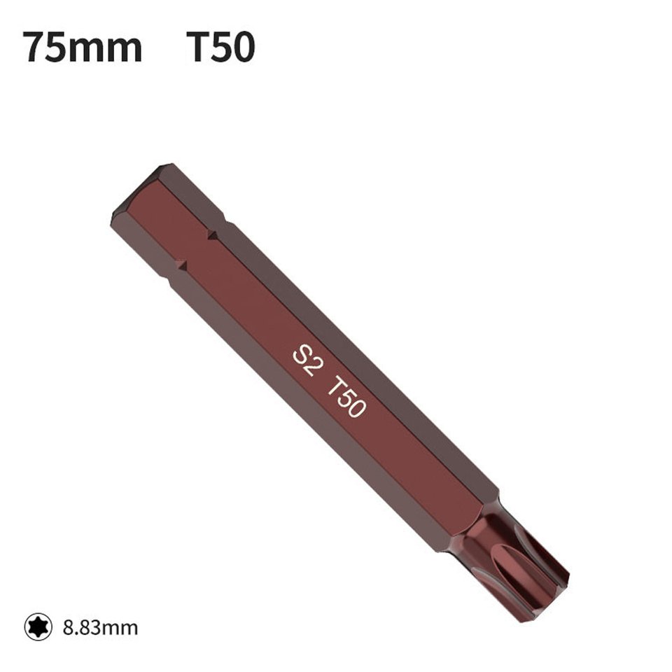 

75 мм T20/T25/T30/T40/T45/T50/T55 ﻿магнитная звездообразная отвертка 10 мм шестигранный хвостовик отвертка для электрического ключа Отвертка
