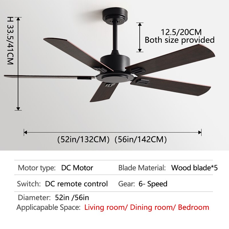 

Потолочный вентилятор INTELLIGENT FAN 56 дюймов черный
