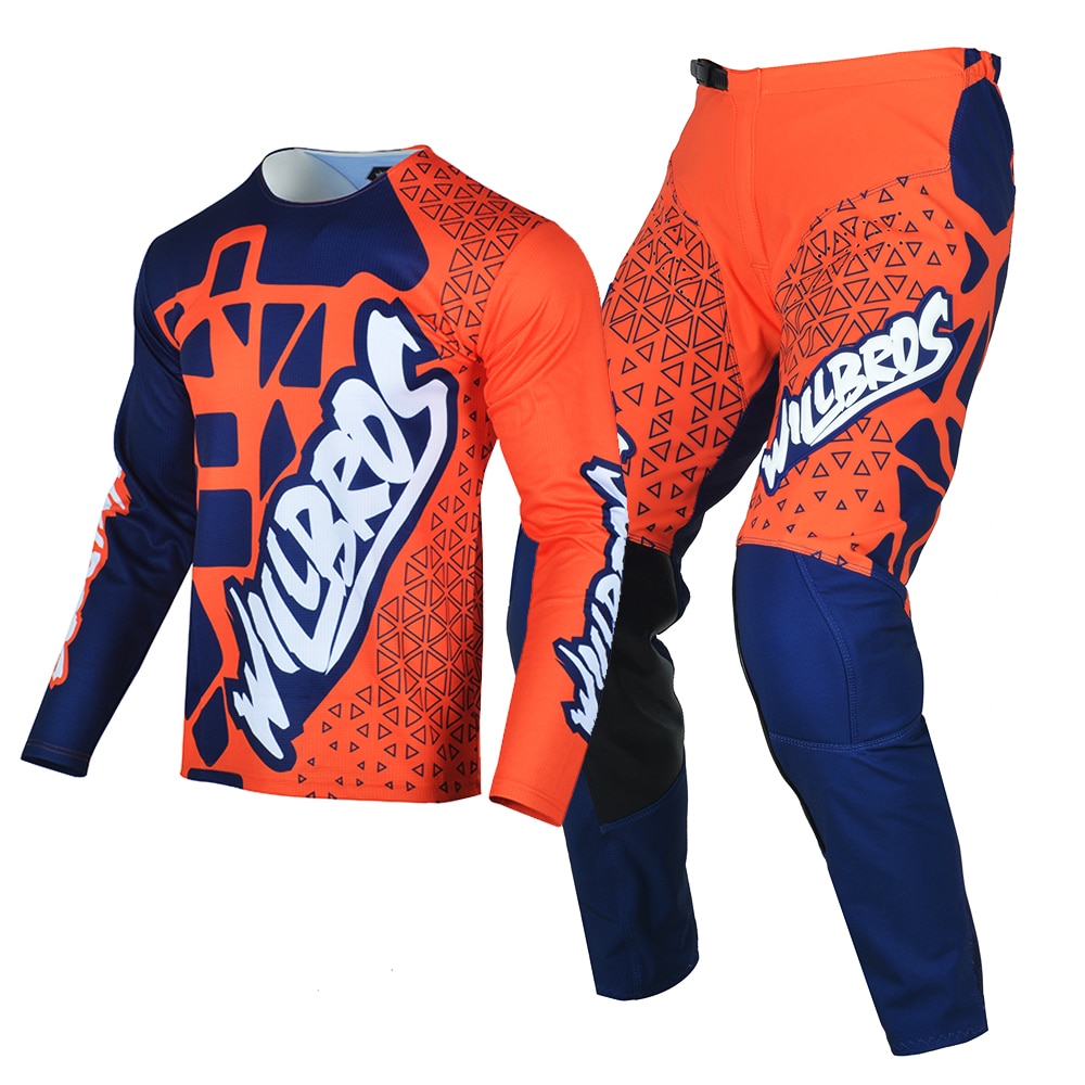

Комплект из джерси и брюк Willbros Mx, костюм для мотокросса MTB BMX DH Enduro Dirt Bike, комбинированная одежда для взрослых, гоночная одежда для бездорожья