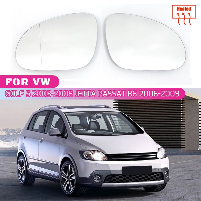 

Для Vw Golf 5 Mk5 2003-2008 Jetta Passat B6 2006-2009 левая и правая дверь с подогревом, зеркало заднего вида, стекло, пластина заднего вида