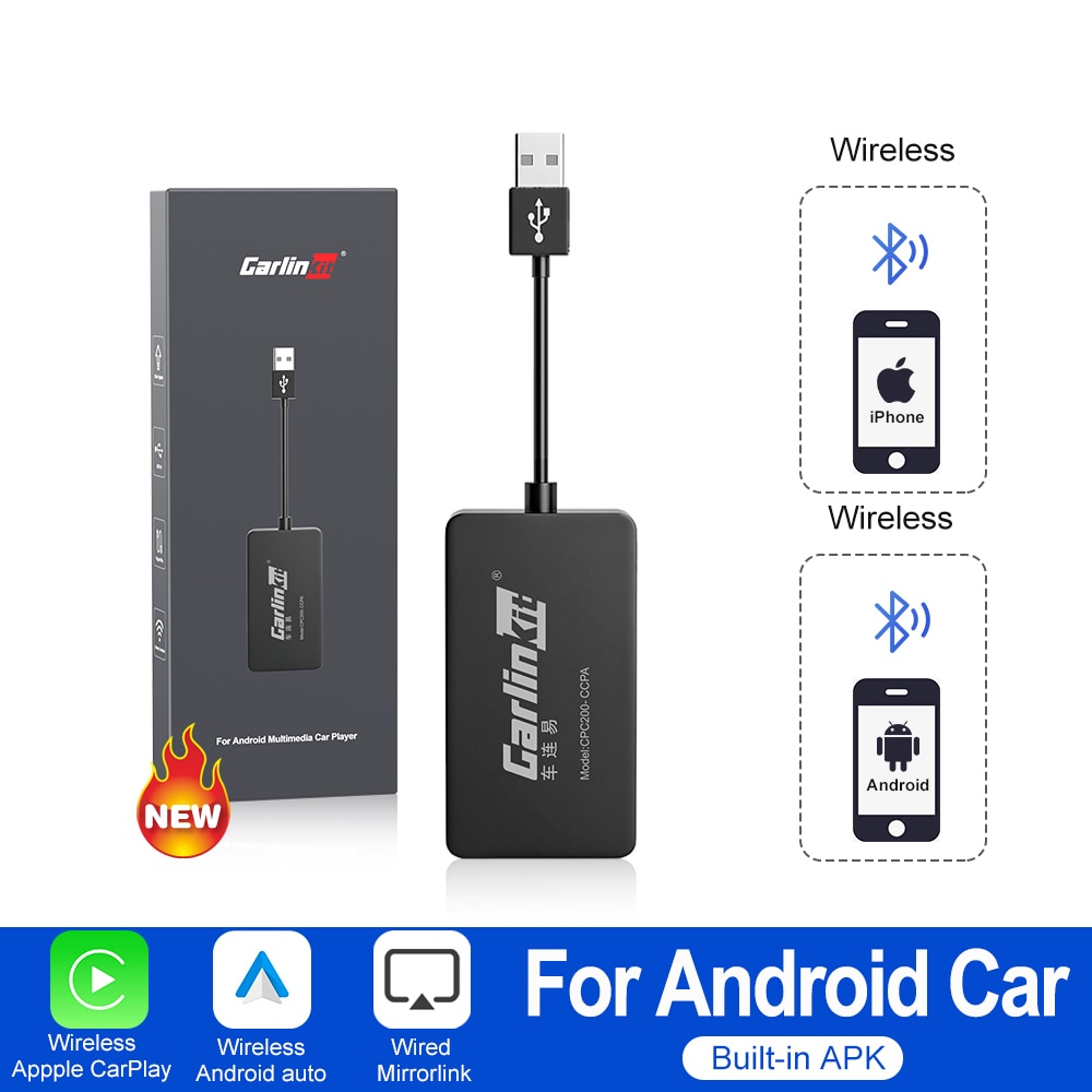 

Беспроводной CarPlay Dongle для Android Car Wireless Android Auto Carlinkit Car Play iOS Зеркальный экран Mirrorlink USB-адаптер CCPA