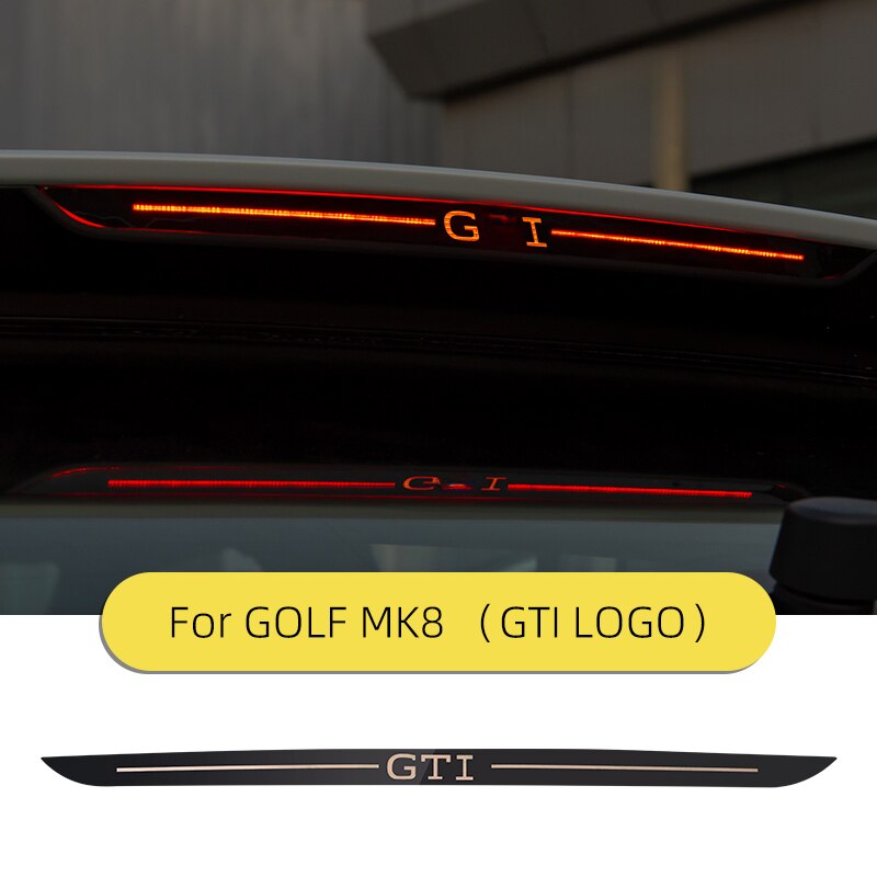 

Специально используемый высокопозиционный стоп-сигнал Golf 8, модифицированный задний фонарь, декоративные аксессуары с блестками для Golf 8 MK8