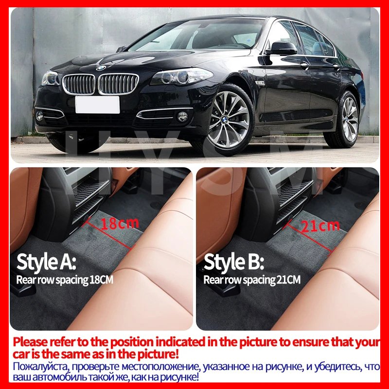 

Пользовательские 5 сиденья автомобильные коврики для Bmw 5 серии F10 2010-2016 года детали интерьера автомобильные аксессуары ковер