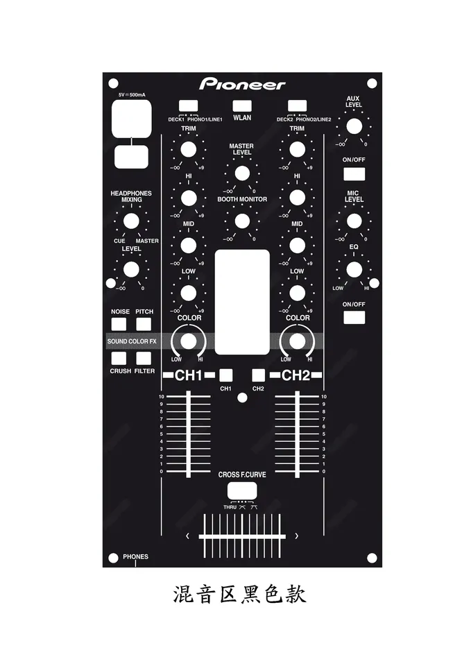 

DJ-контроллер Pioneer XDJ-R1, панель, цветная пленка (самоклеящаяся пленка, не устройство)