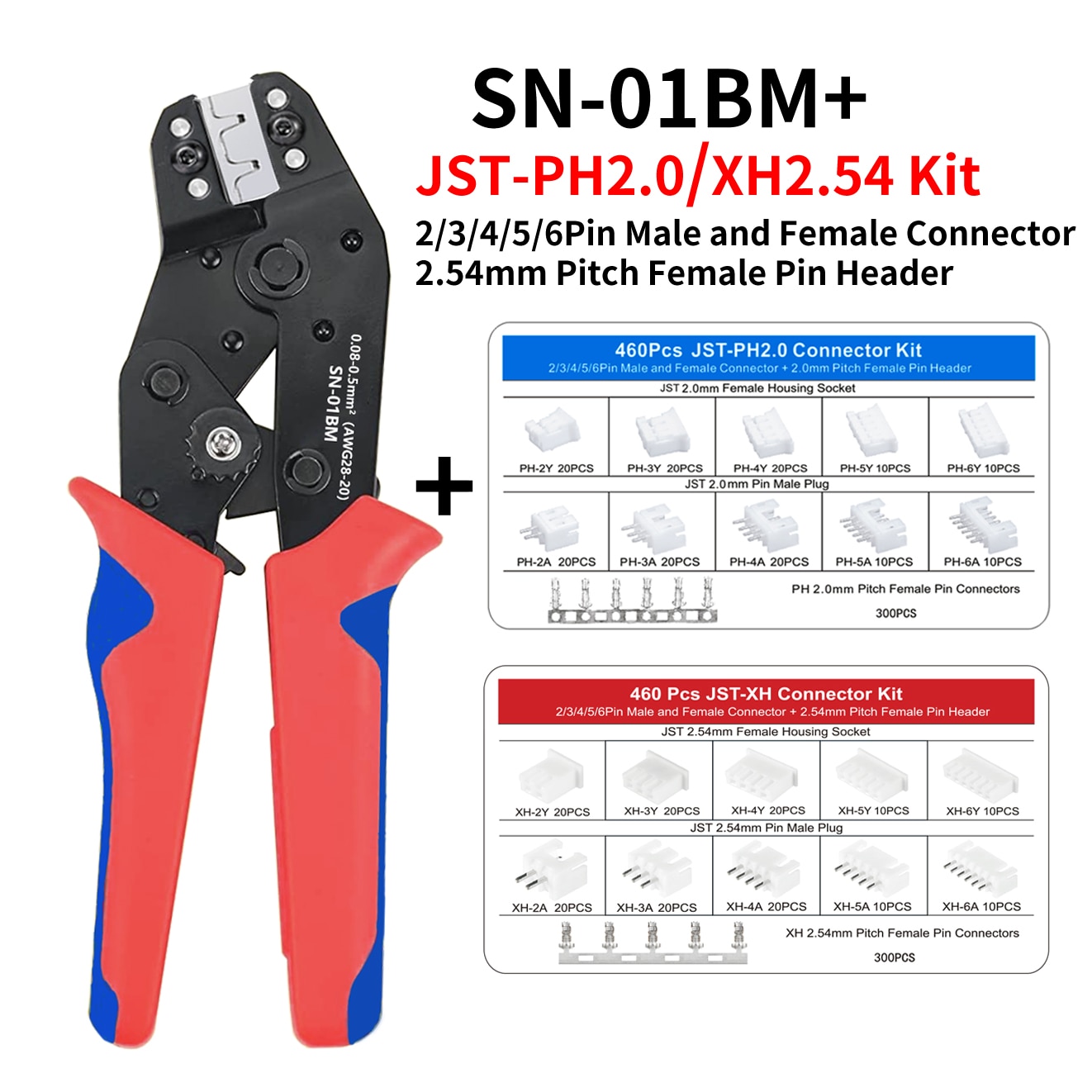 

Плоскогубцы CLAMPLUS для опрессовки PH2.0 XH2.54 SN-01BM