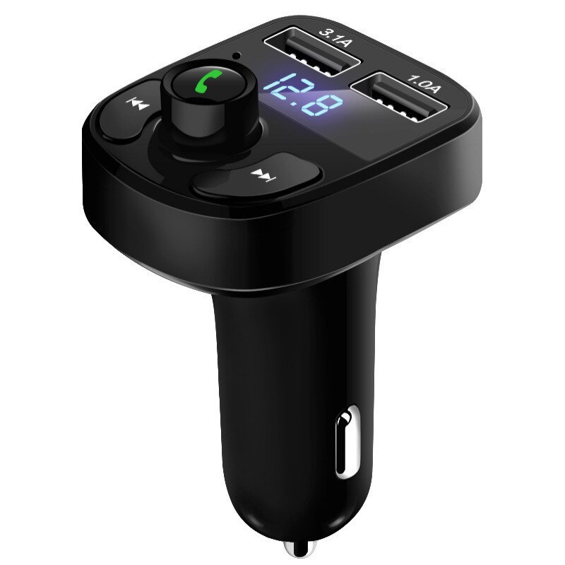 

Автомобильное быстрое зарядное устройство с fm-передатчиком, поддержкой Bluetooth 5,0 и 2 портами USB