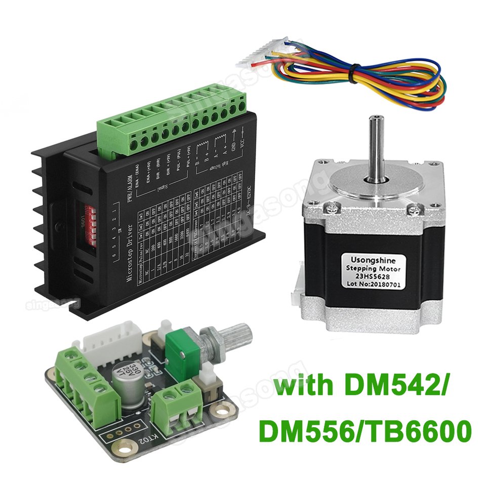 

Шаговый двигатель Nema 23 23HS5628 с драйвером Singasong