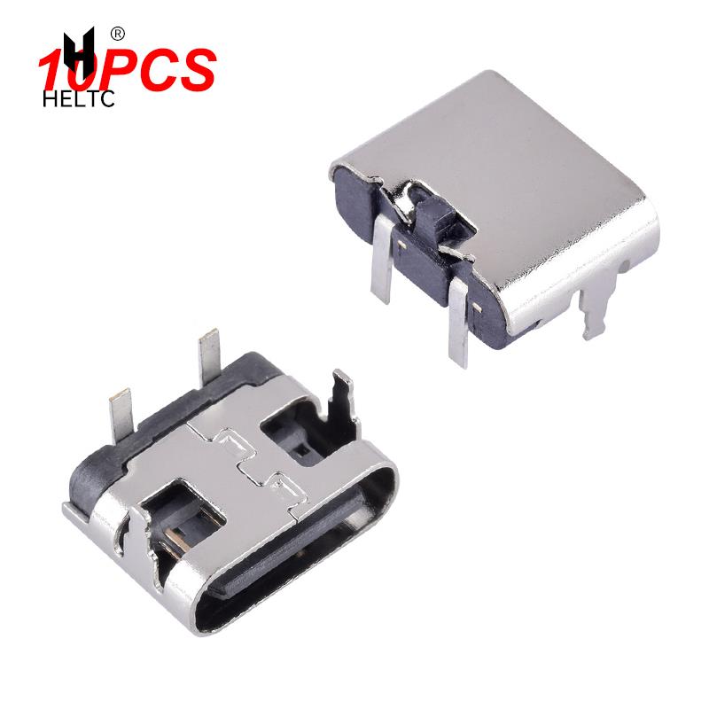 

10 шт., 2-контактный разъем Micro USB Type-C, USB 3,1