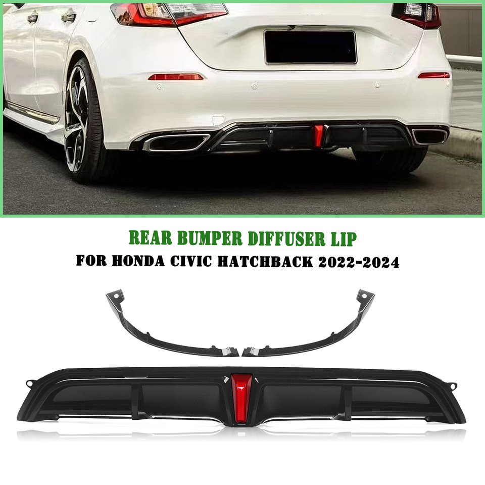

Диффузор для заднего бампера автомобиля, для Honda Civic Hatchback 2022 2023 2024
