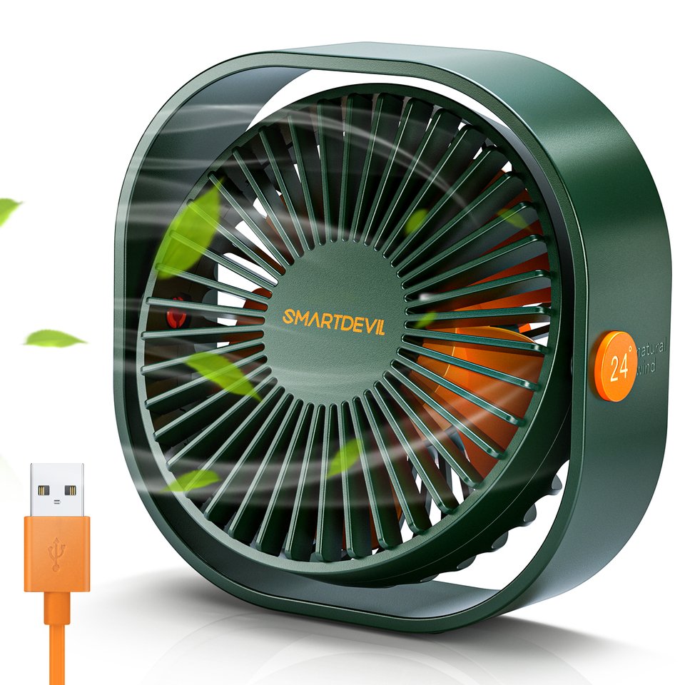 

SmartDevil Портативный Мини-персональный USB-вентилятор 3-скоростной Настольный Охлаждающий Вентилятор Для Домашнего Офиса