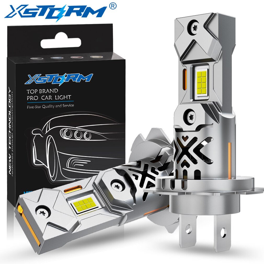 

XSTORM H7 Светодиодная лампа Комплект фар Мини Беспроводная 60W 20000LM 6500K CSP для автомобильных фар 12V Белые автодиодные лампы H7 Turbo Led