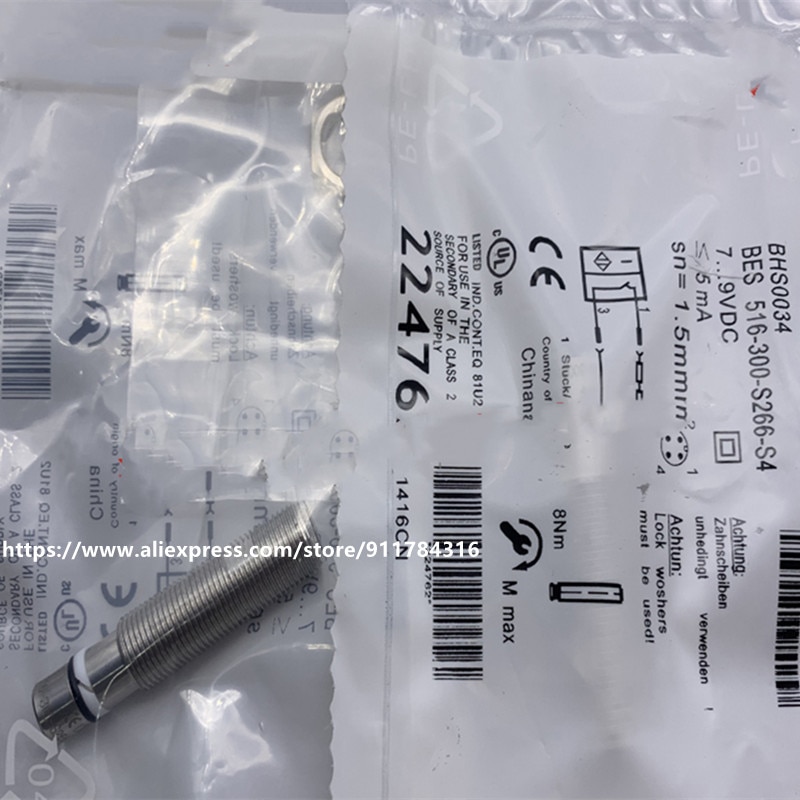 

Новый Balluff BES 516-300-S135-S4-D 516-300-S266-S4 BES 516-300-S266-S4-D, устойчивый к высокому напряжению, Бесконтактный