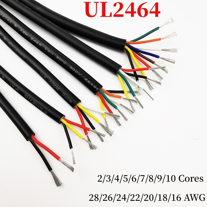 

Медный сигнальный кабель UL2464 1 м 2-10 ядер