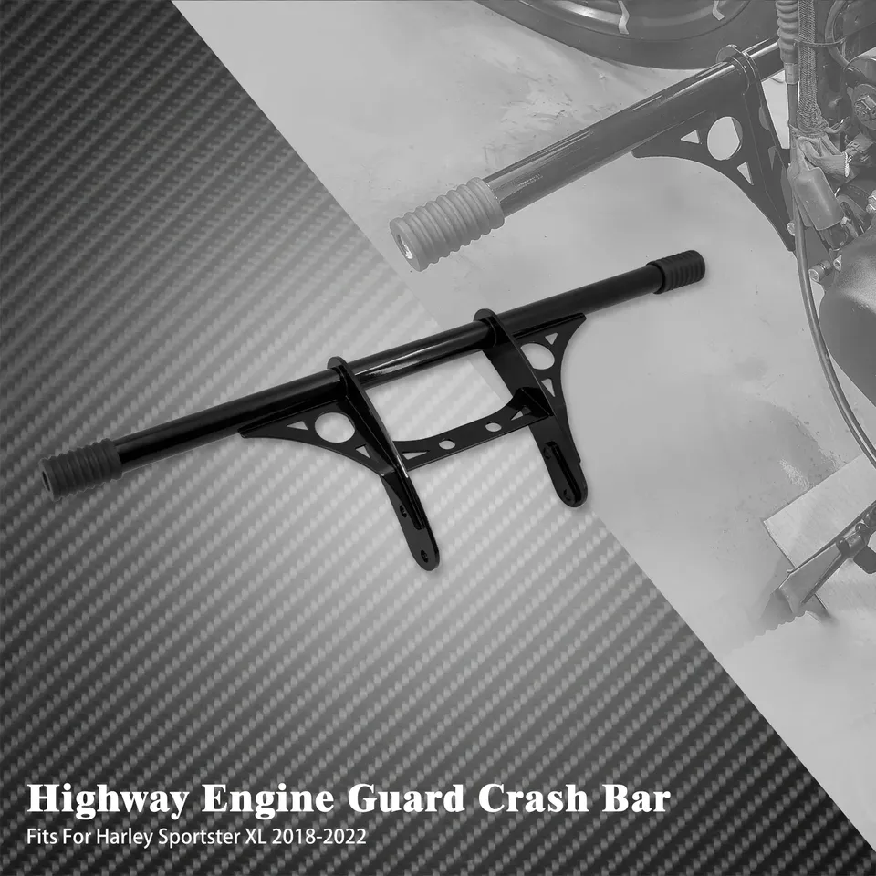 

Передняя защита двигателя мотоцикла, черная сталь для Harley Sportster Iron 883 1200 XL Super Low 2018 2019 2020 2021