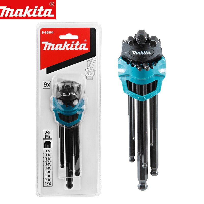 

Makita B-65894 Набор шестигранных ключей 1,5-10 мм